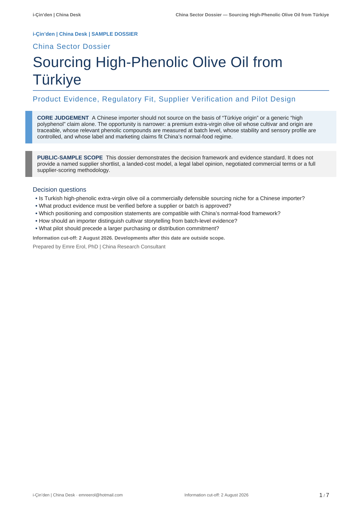 High-Phenolic Olive Oil English report cover